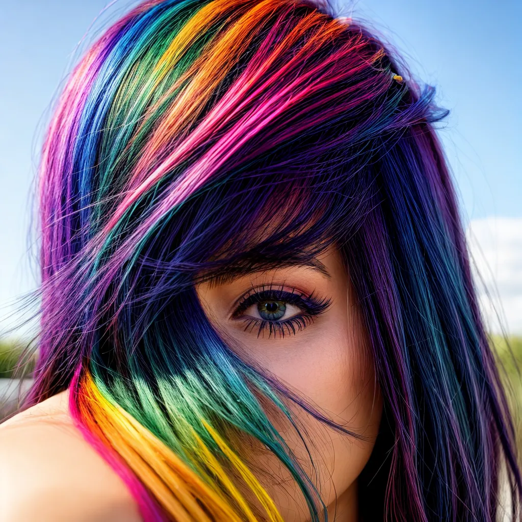 cabelo surpresa cores arco iris cabelo surpresa cores arco iris