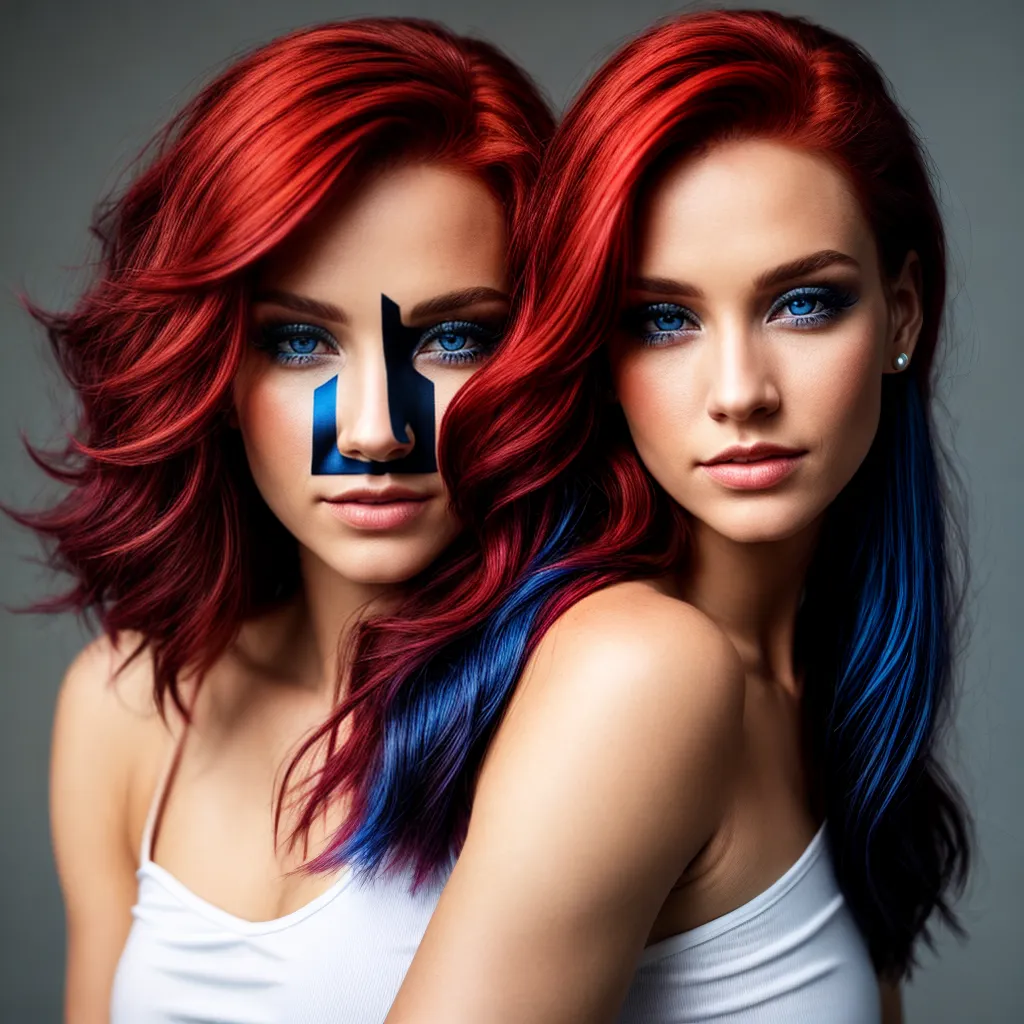 mulher cabelo vermelho olhos azuis 1