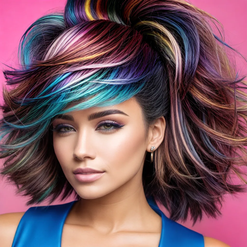 cabelo destaque zigzag ousado cabelo destaque zigzag ousado