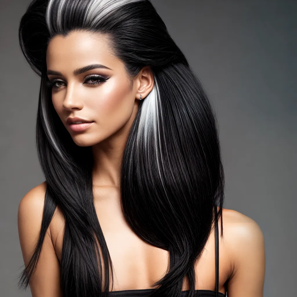 mulher estilosa cabelo