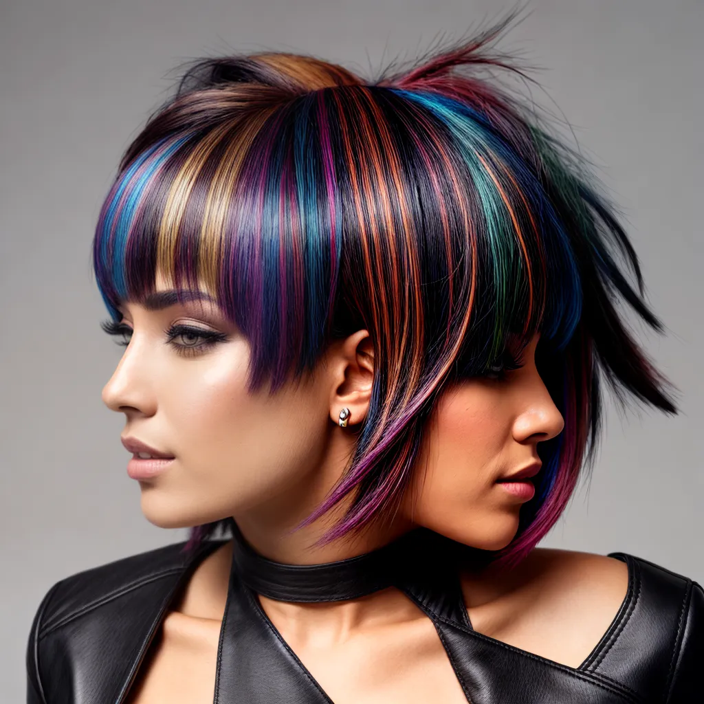 cabelo xadrez estiloso