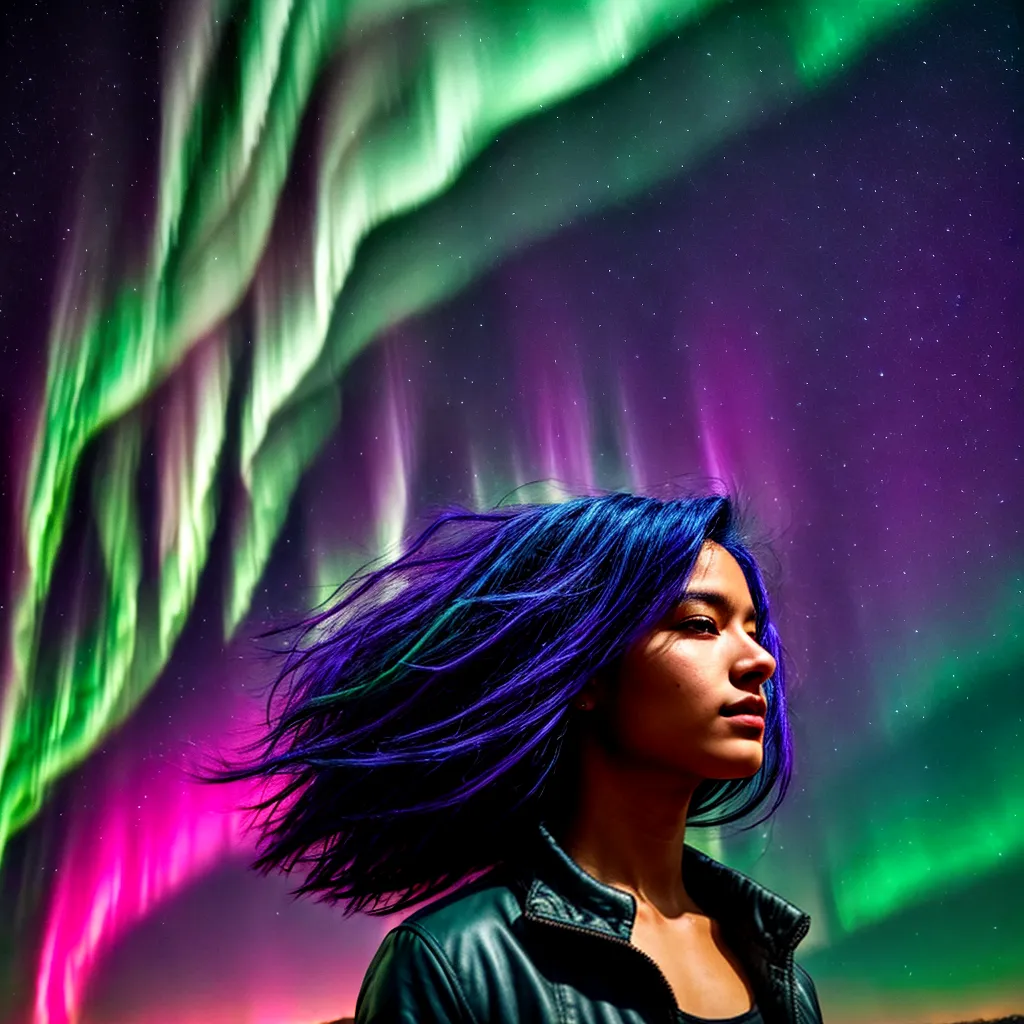 cabelo aurora boreal