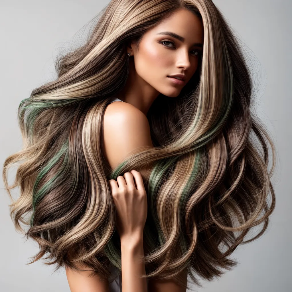 cabelo mechas tons terrosos
