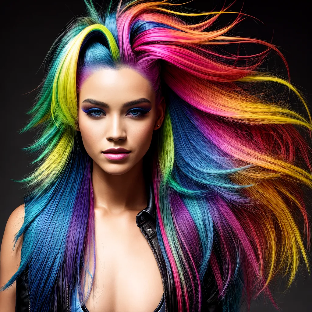 cabelo neon destaque vibrante 1
