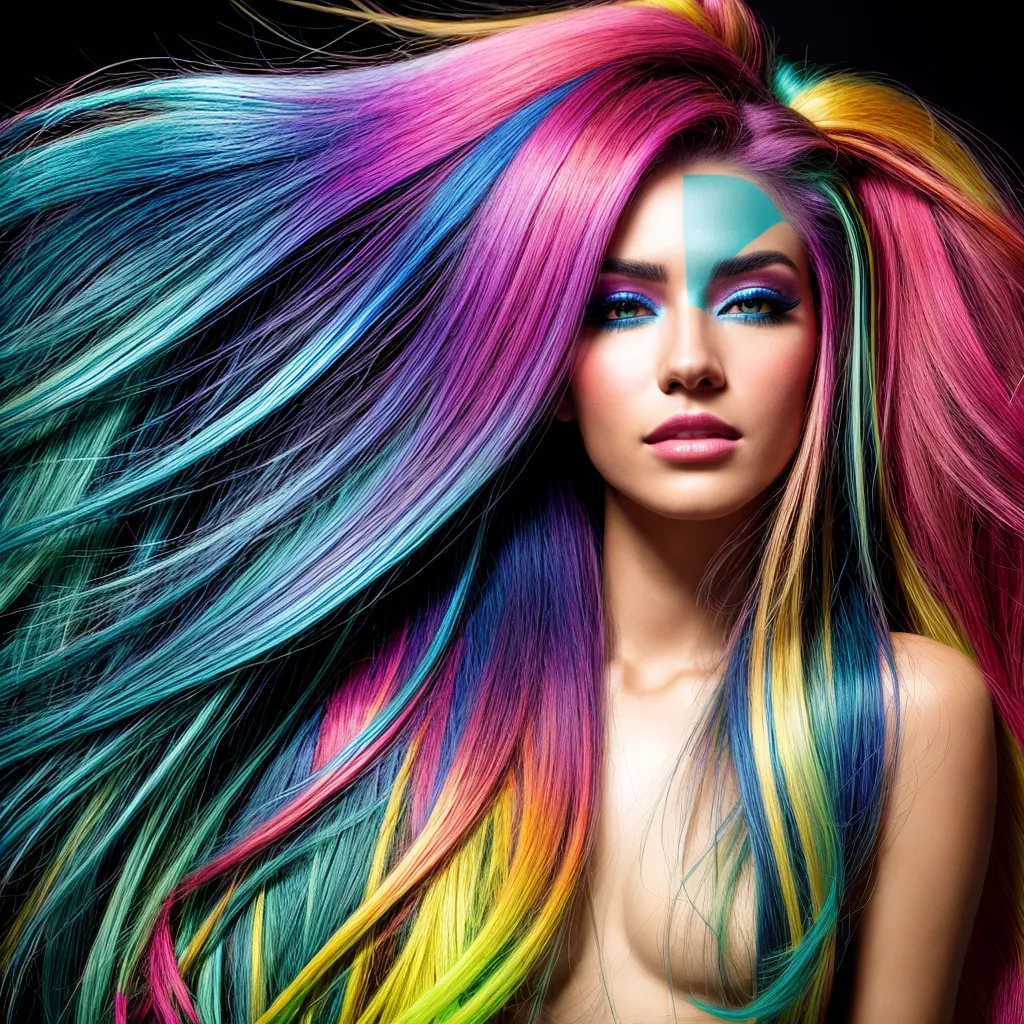 cabelo mulher destaque neon 1