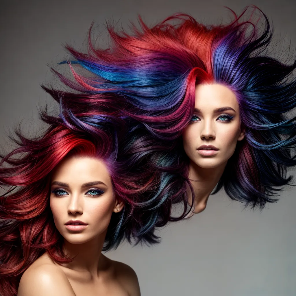 cabelo fogo gelo contraste