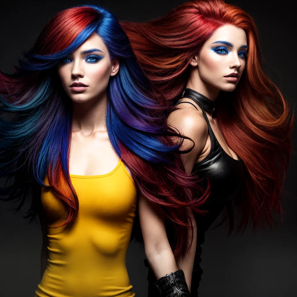 cabelo bicolor fogo gelo