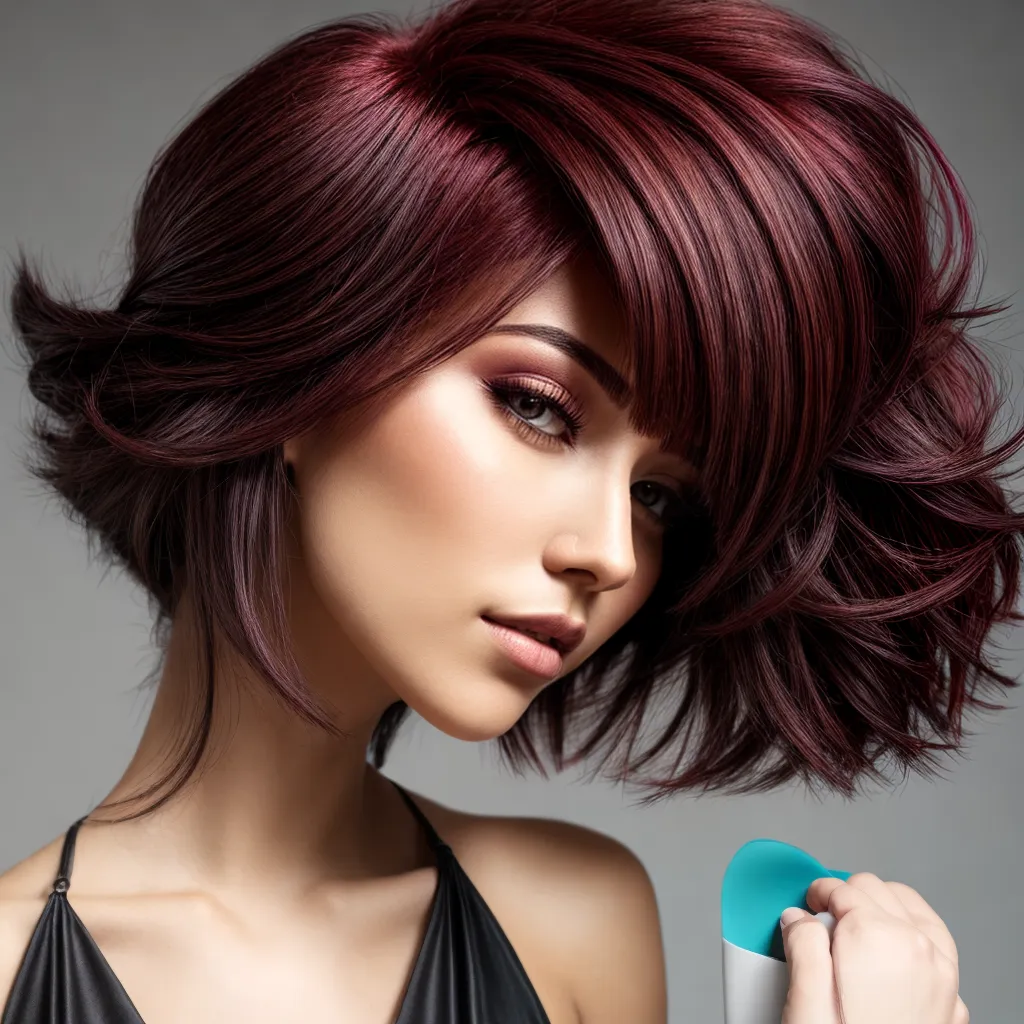 cabelo mulher destaque borgonha cabelo mulher destaque borgonha