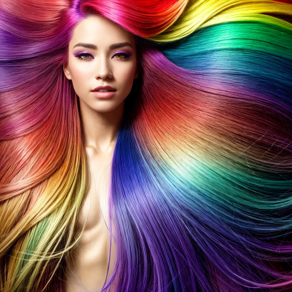 cabelo arco iris vibrante 2