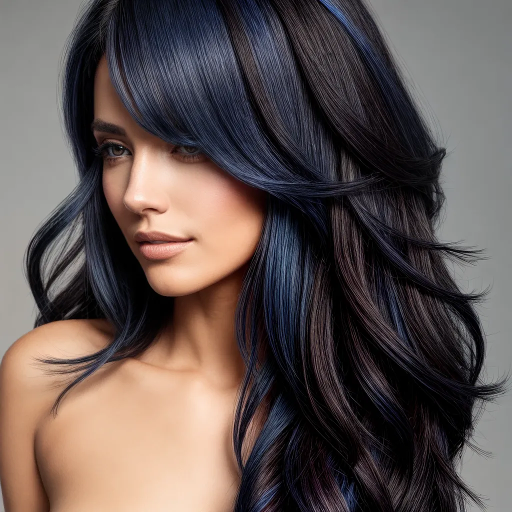 cabelo azul safira destaque cabelo azul safira destaque