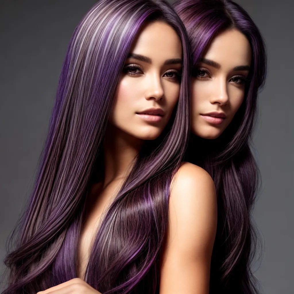 cabelo ametista destaques brilho cabelo ametista destaques brilho