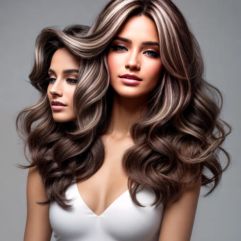 mulher estilosa cabelo mechas rodonite