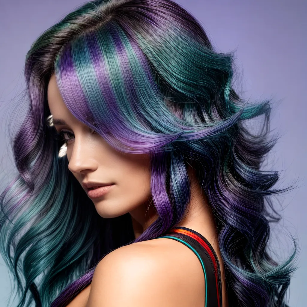 cabelo ondas vibrantes tons fluorita cabelo ondas vibrantes tons fluorita