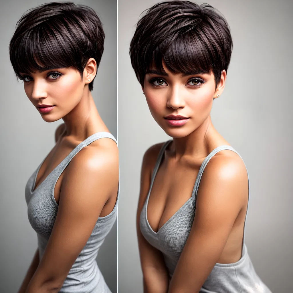 mulher corte pixie rosto coracao mulher corte pixie rosto coracao