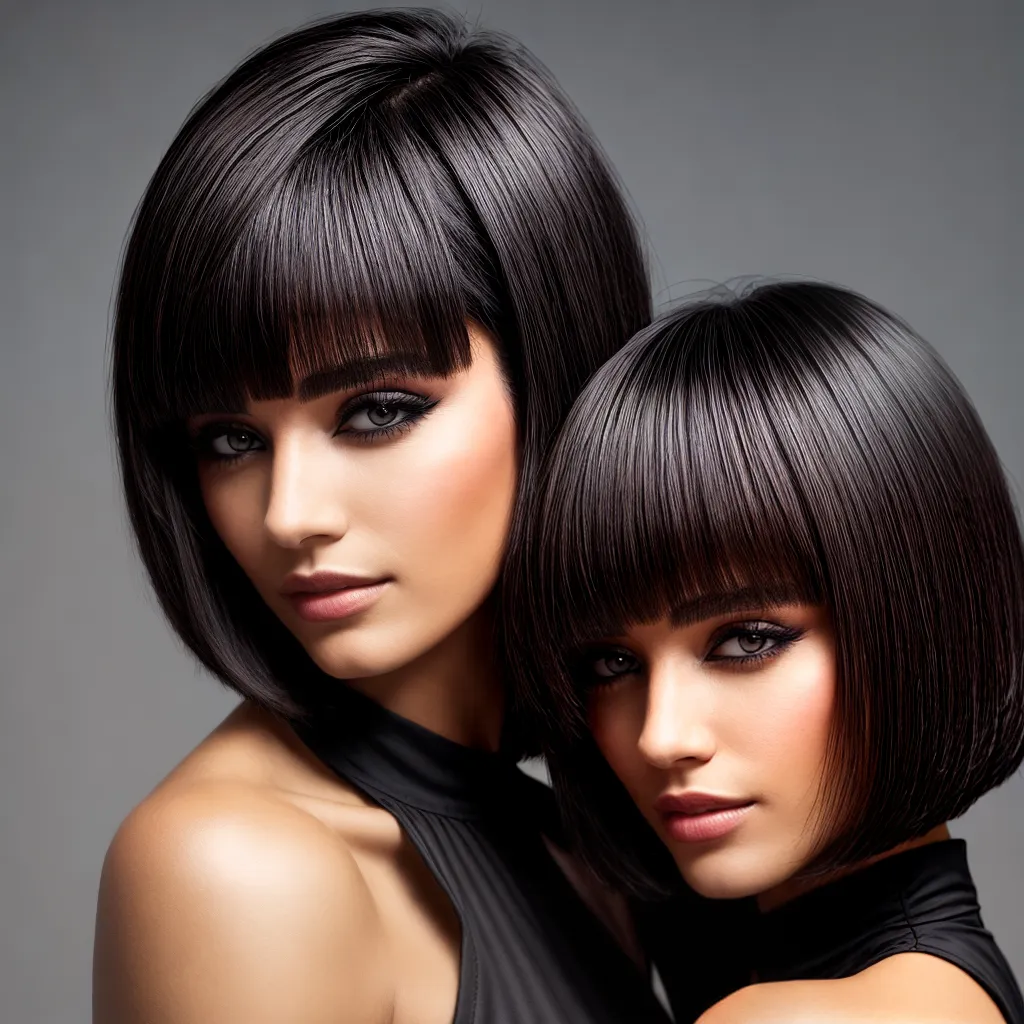 corte chic bob franja versatil