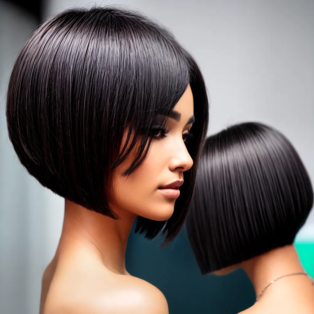 corte bob franja chic 1