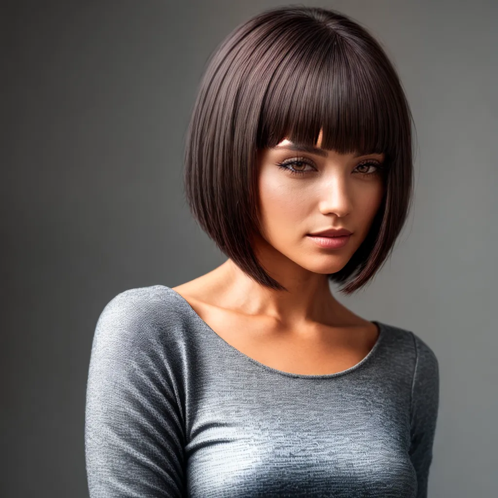 corte cabelo bob franja assimetrica