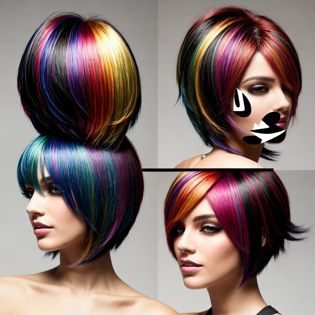 cortes cabelo coloridos estilos tendencia
