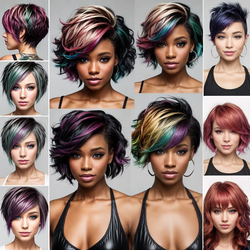 cortes cabelo coloridos femininos 1