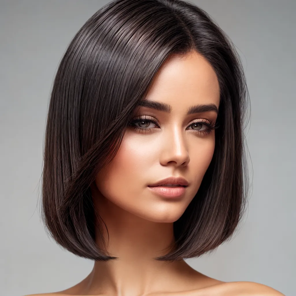 mulher estilosa corte cabelo bob cinza mulher estilosa corte cabelo bob cinza