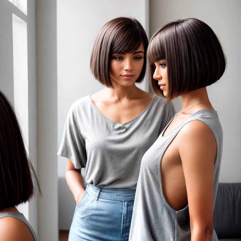 corte bob pratico estilo mulher