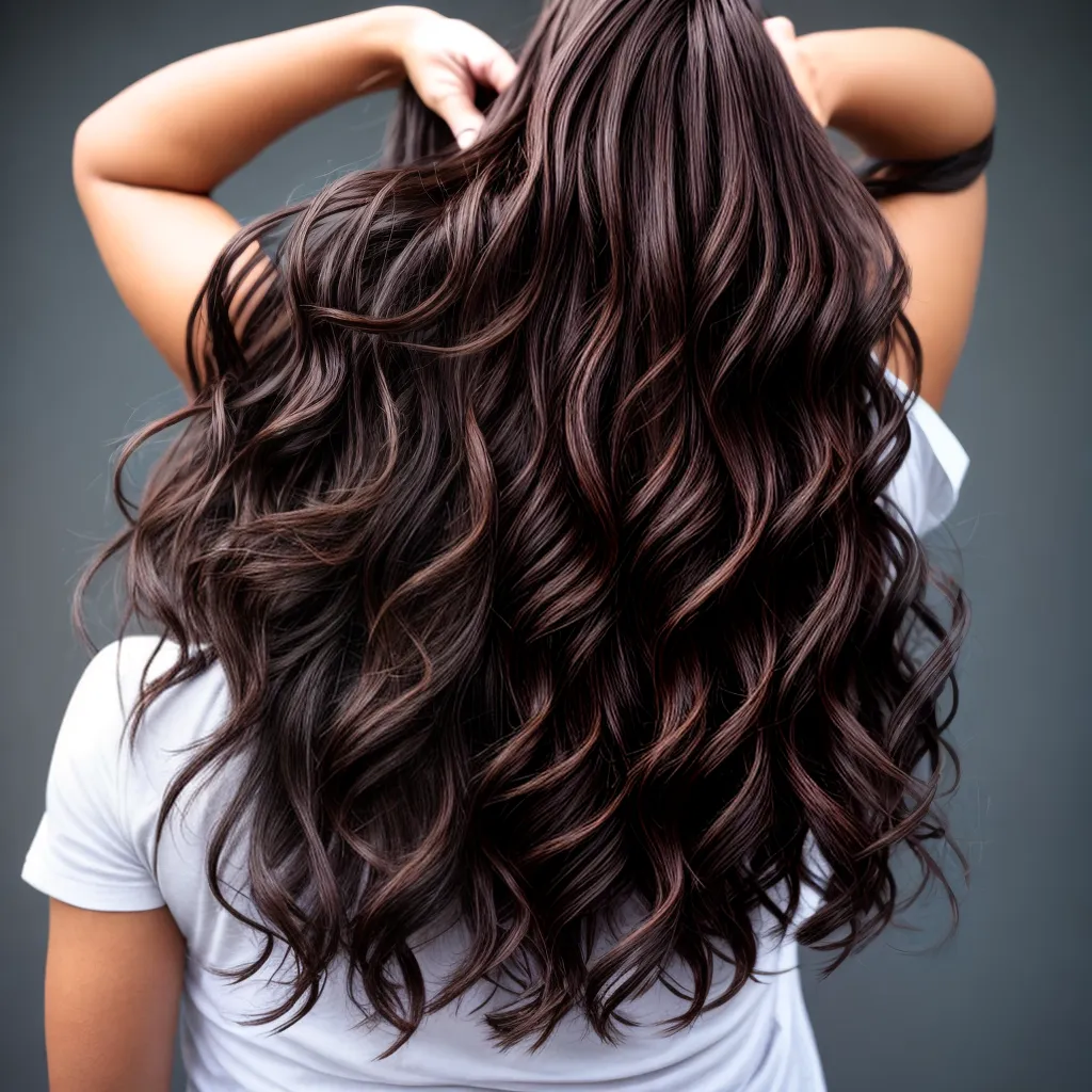 cabelo ondulado longo movimento cabelo ondulado longo movimento