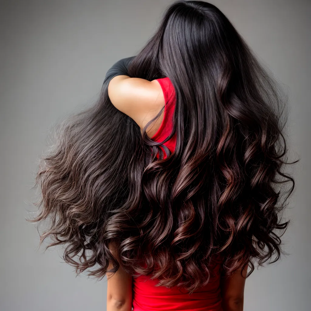 cabelo ondulado longo movimento 1 cabelo ondulado longo movimento 1