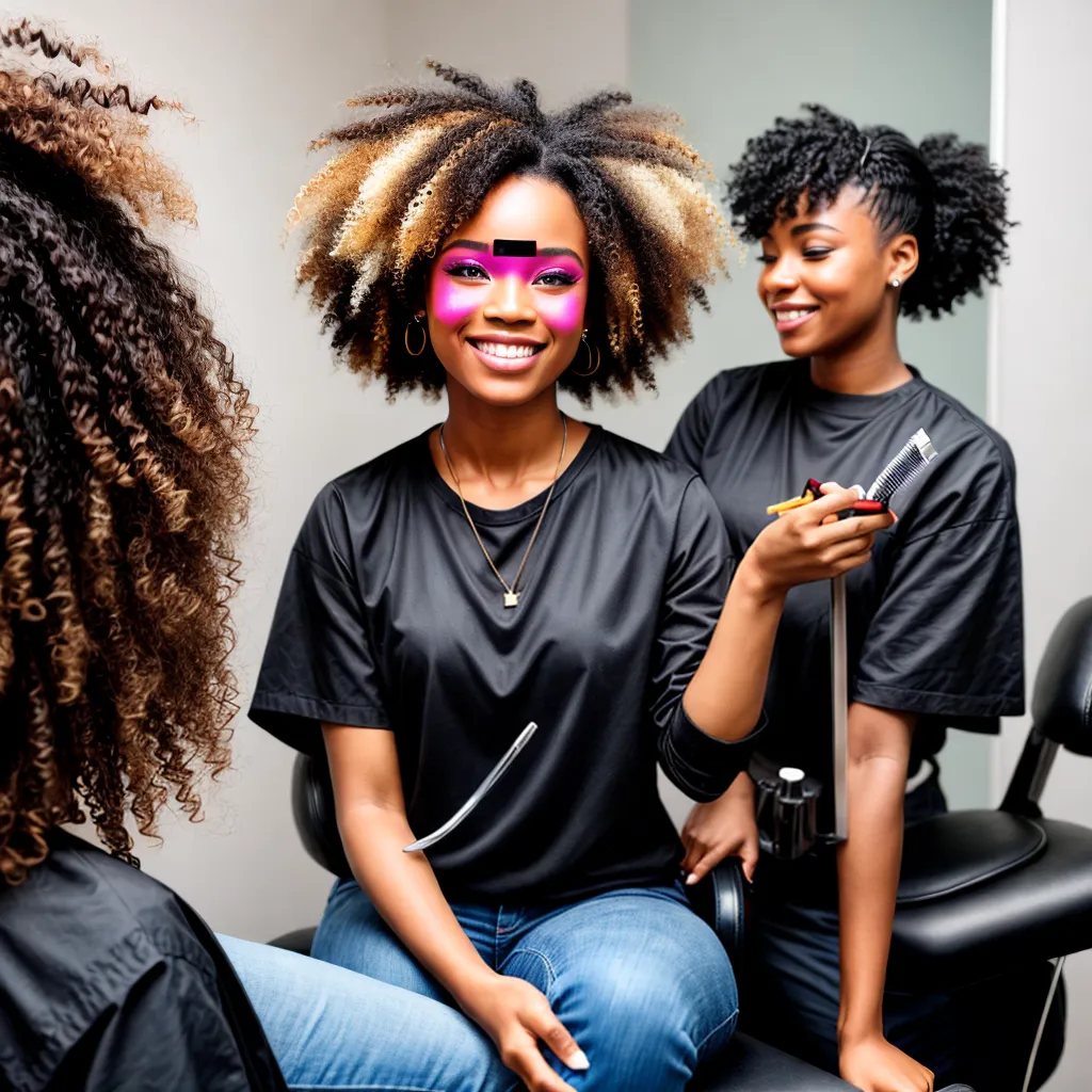 corte cabelo mulher sorriso salao
