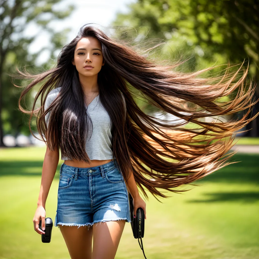 mulher cabelo longo vento liberdade
