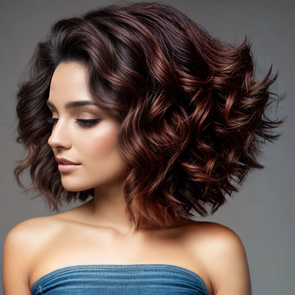 mulher cabelo curto ondulado estilos