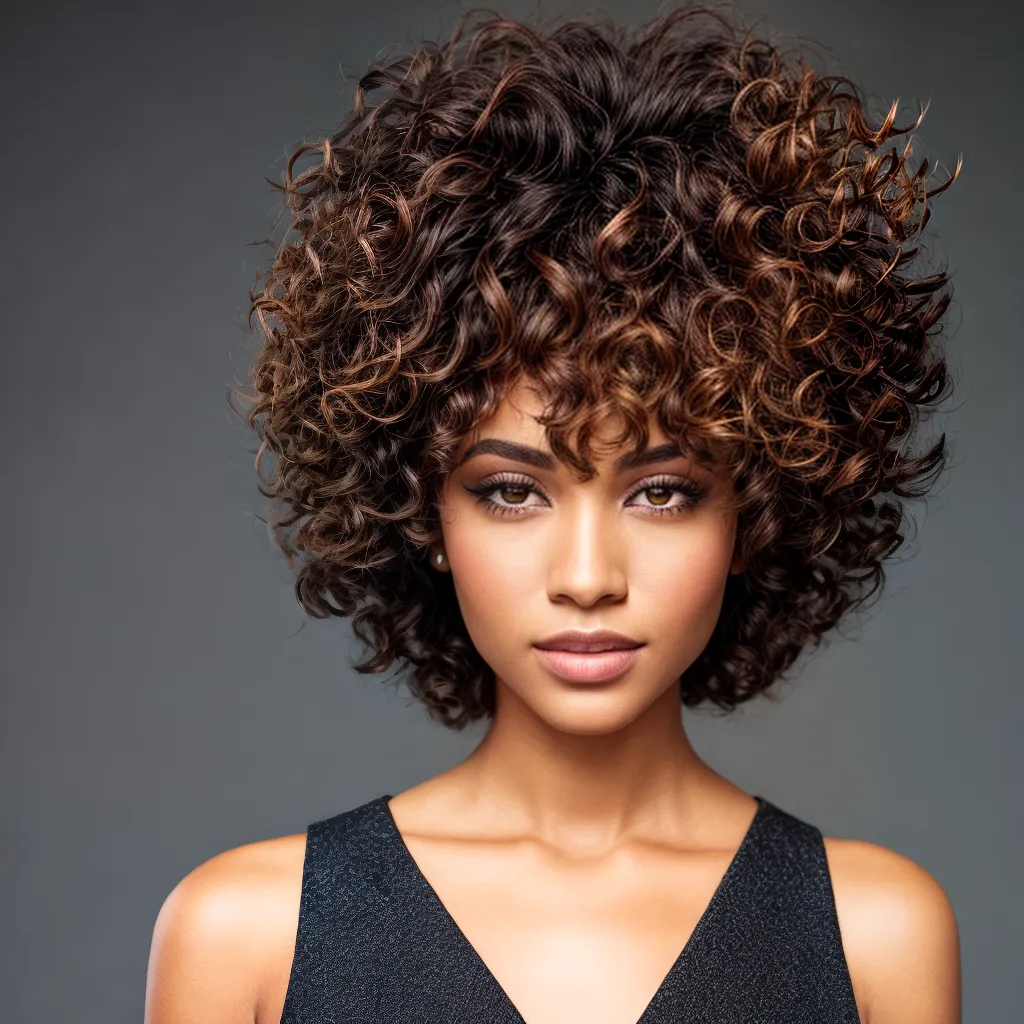 mulher cabelo cacheado bob empoderamento