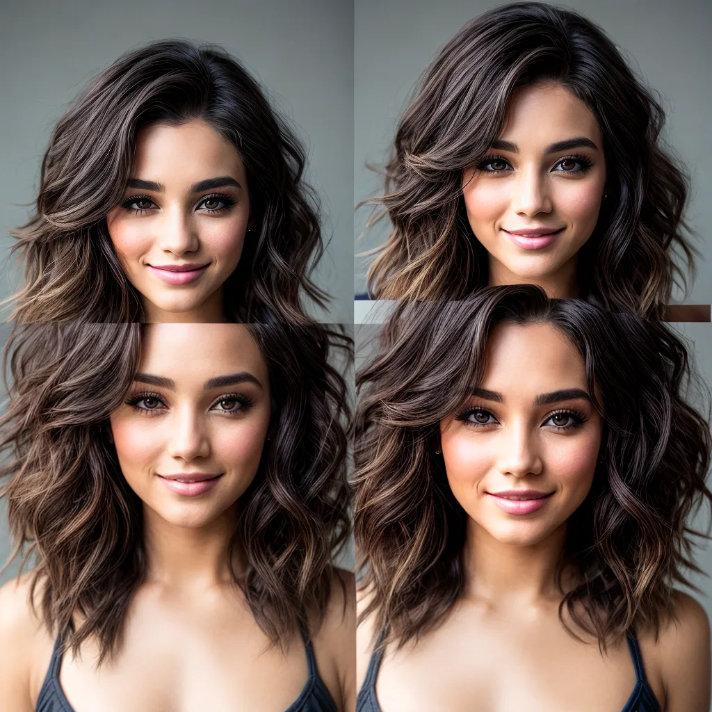 mulher cabelo ondulado ombro camadas mulher cabelo ondulado ombro camadas
