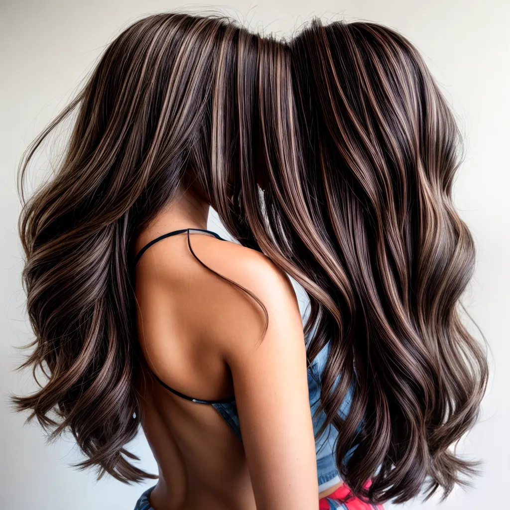 cabelo longo balayage sol beleza