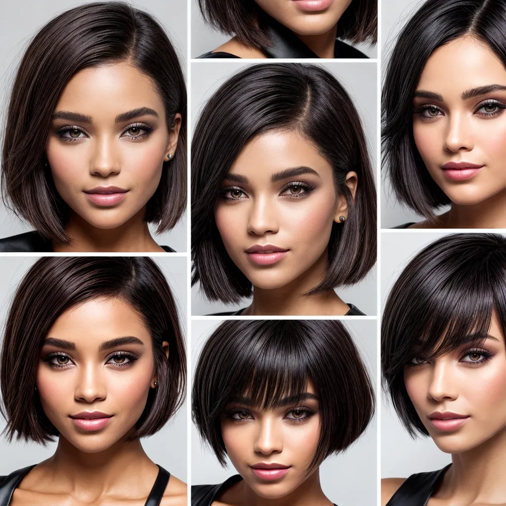cortes cabelo varios formatos rosto