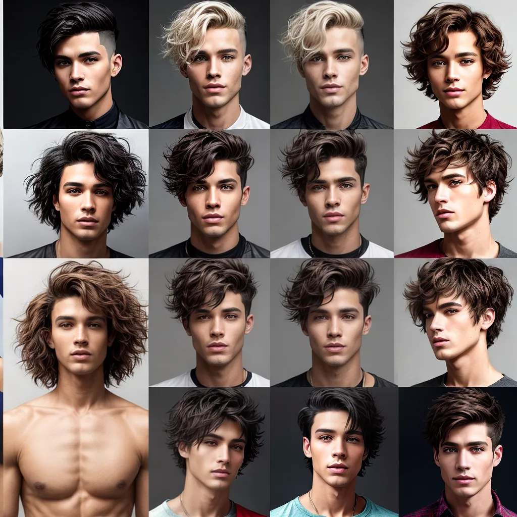 cortes cabelo diversos homens mulheres