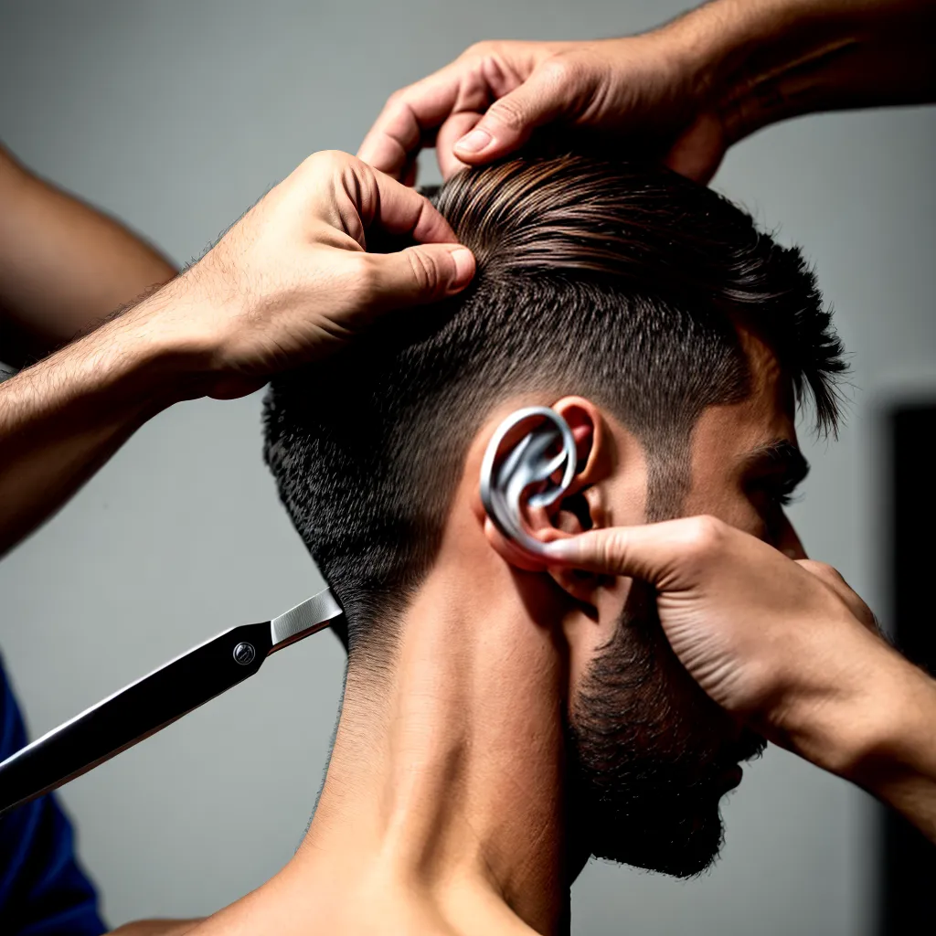 corte cabelo precisao tesoura barbeiro