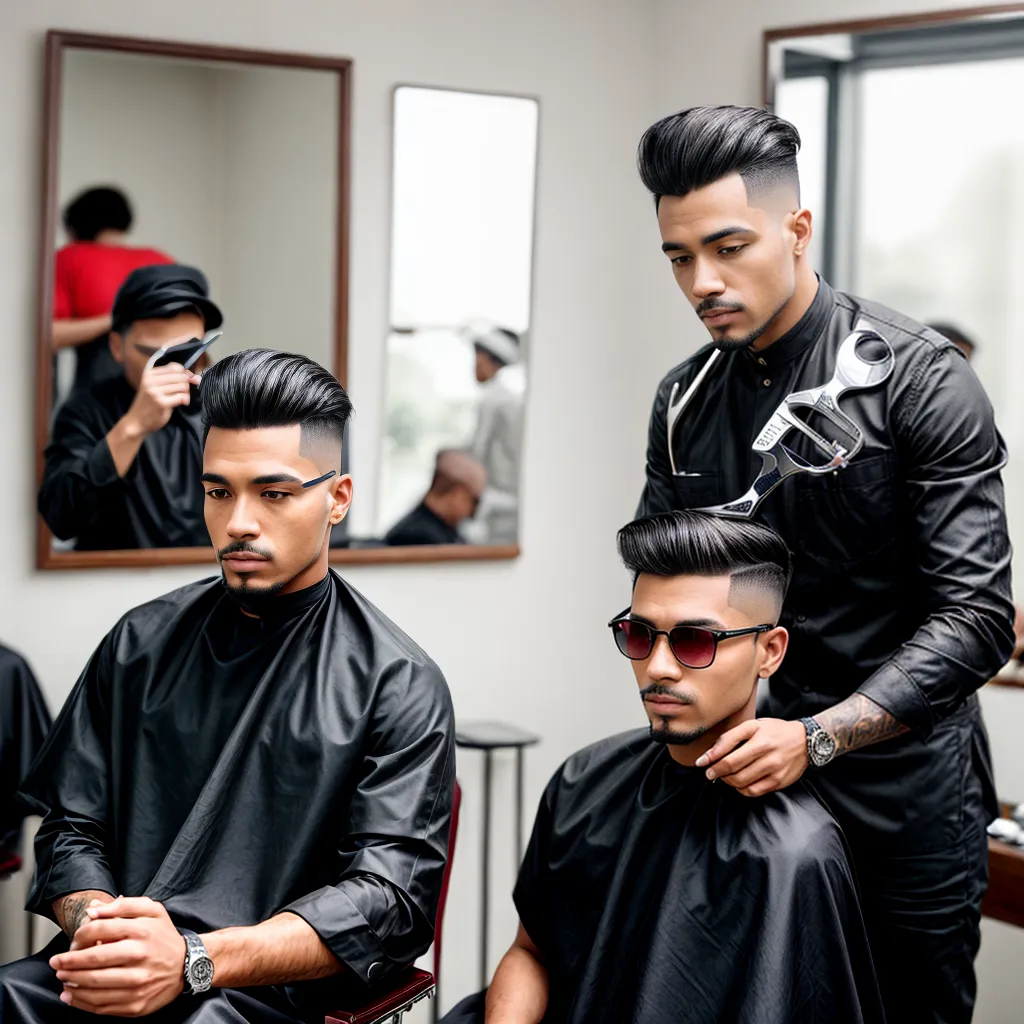 corte cabelo homem barbeiro estiloso corte cabelo homem barbeiro estiloso