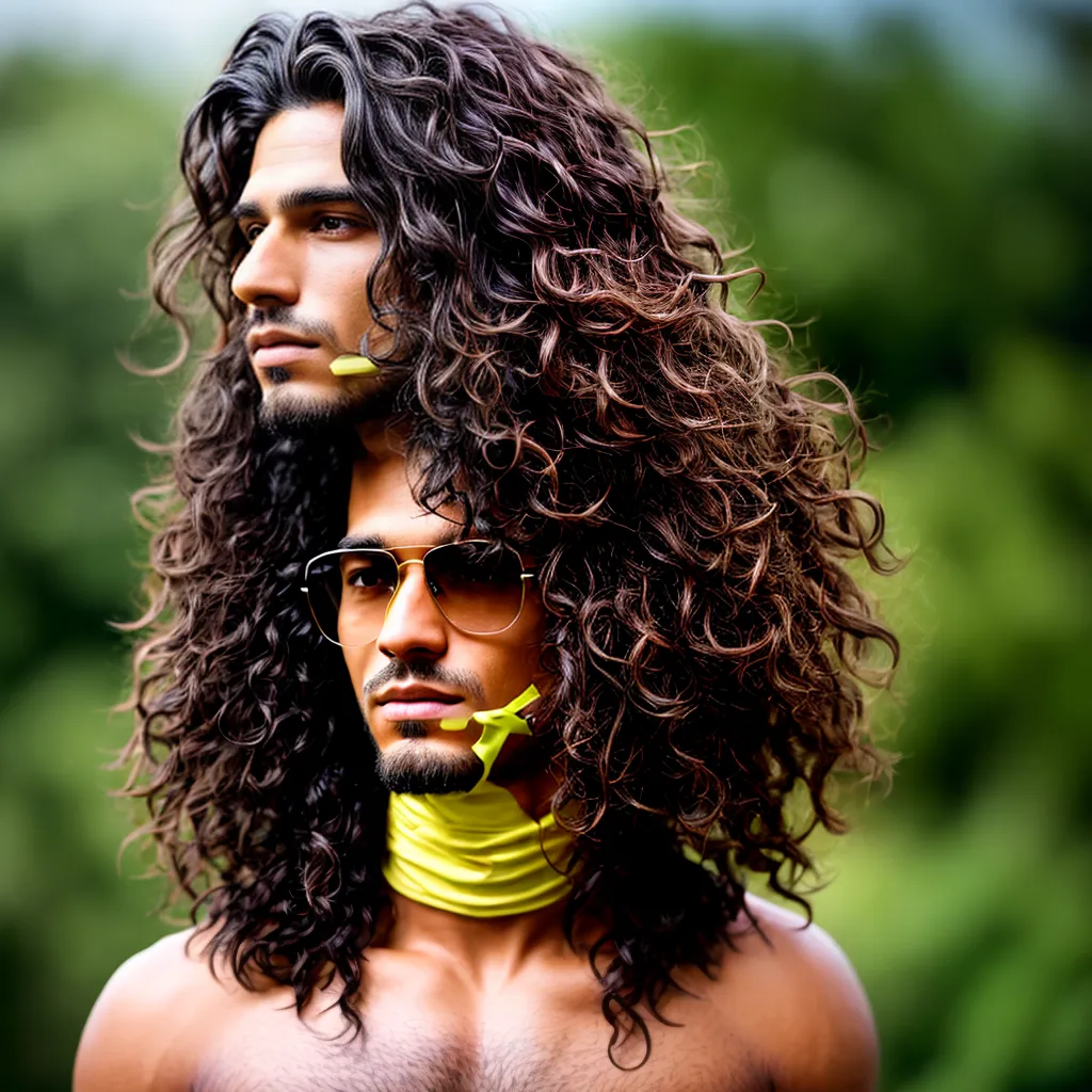 cabelo longo homem natureza confiante cabelo longo homem natureza confiante