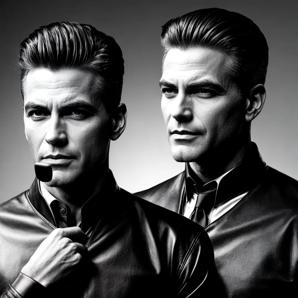 corte cabelo preto branco george clooney