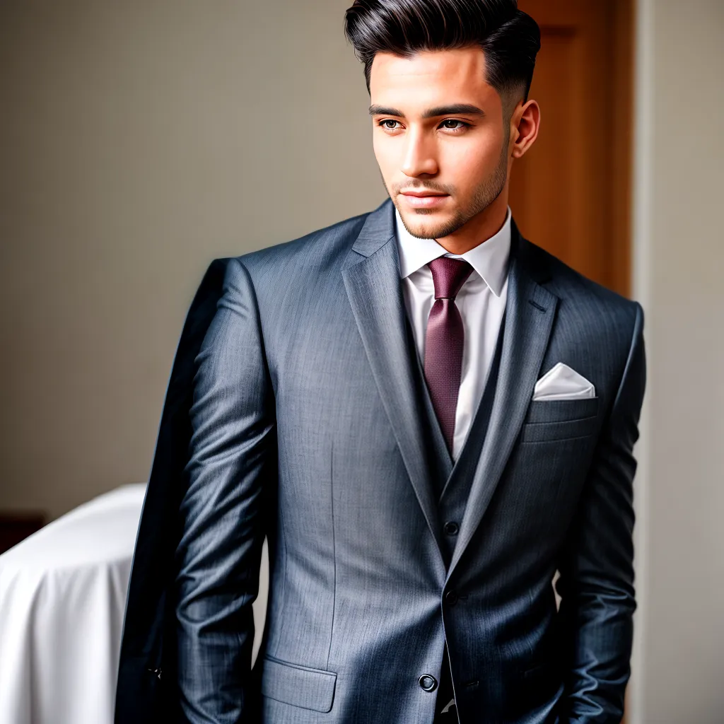 noivo estiloso corte terno elegante