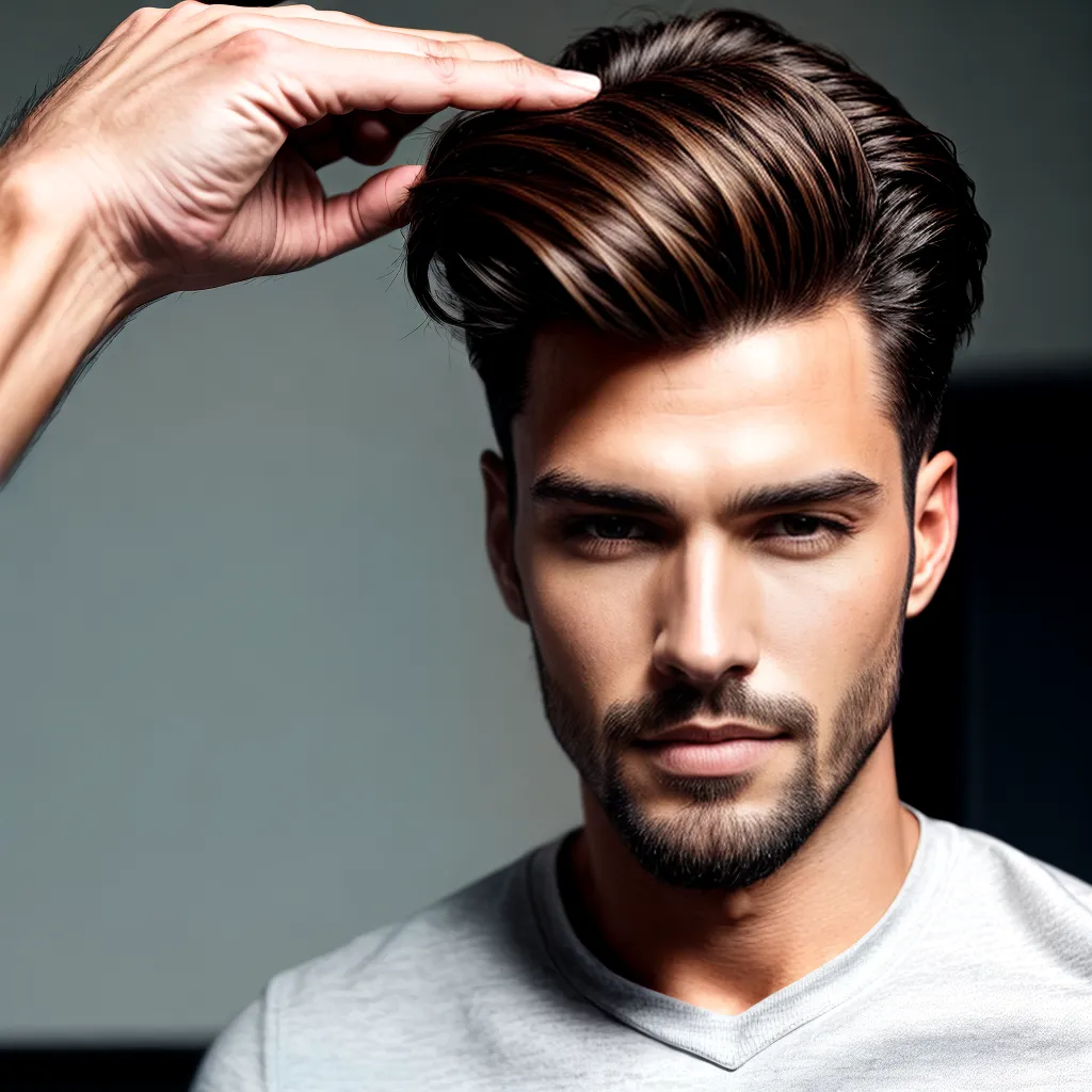 homem estiloso cabelo penteado moderno homem estiloso cabelo penteado moderno