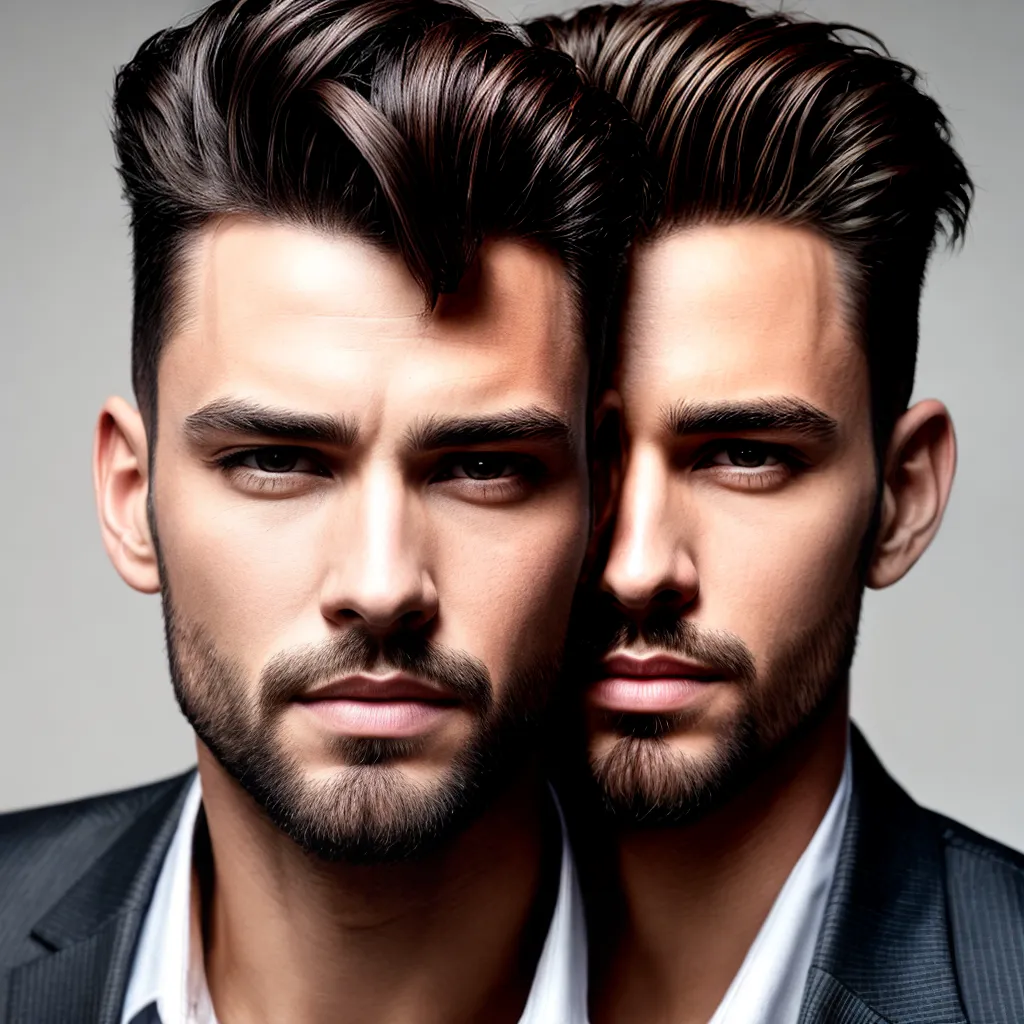 homem estiloso corte cabelo quiff