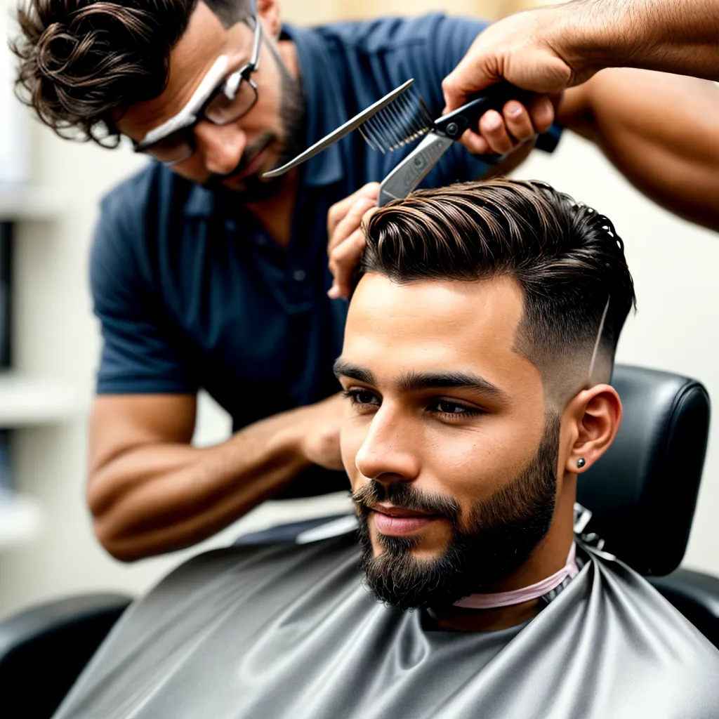 corte cabelo ondulado barbeiro sorriso corte cabelo ondulado barbeiro sorriso