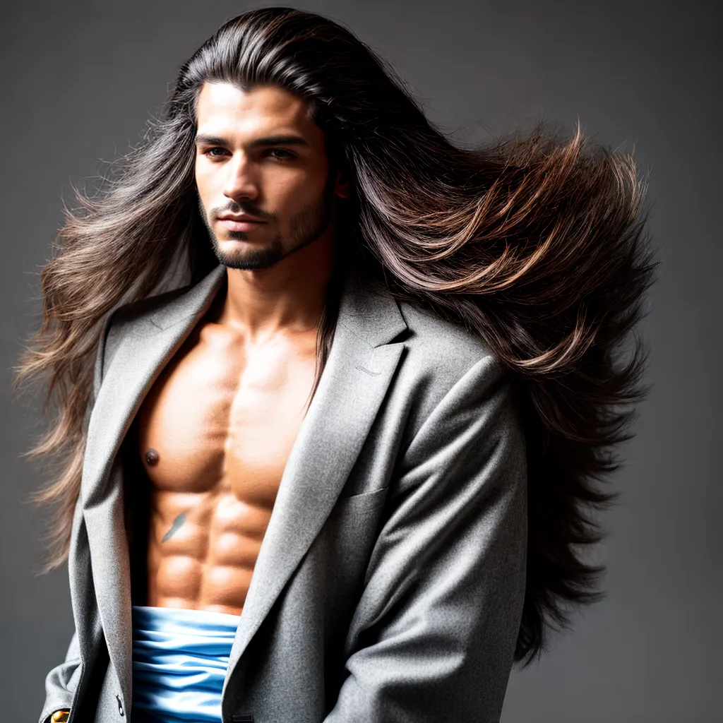 cabelo longo estilo 70s