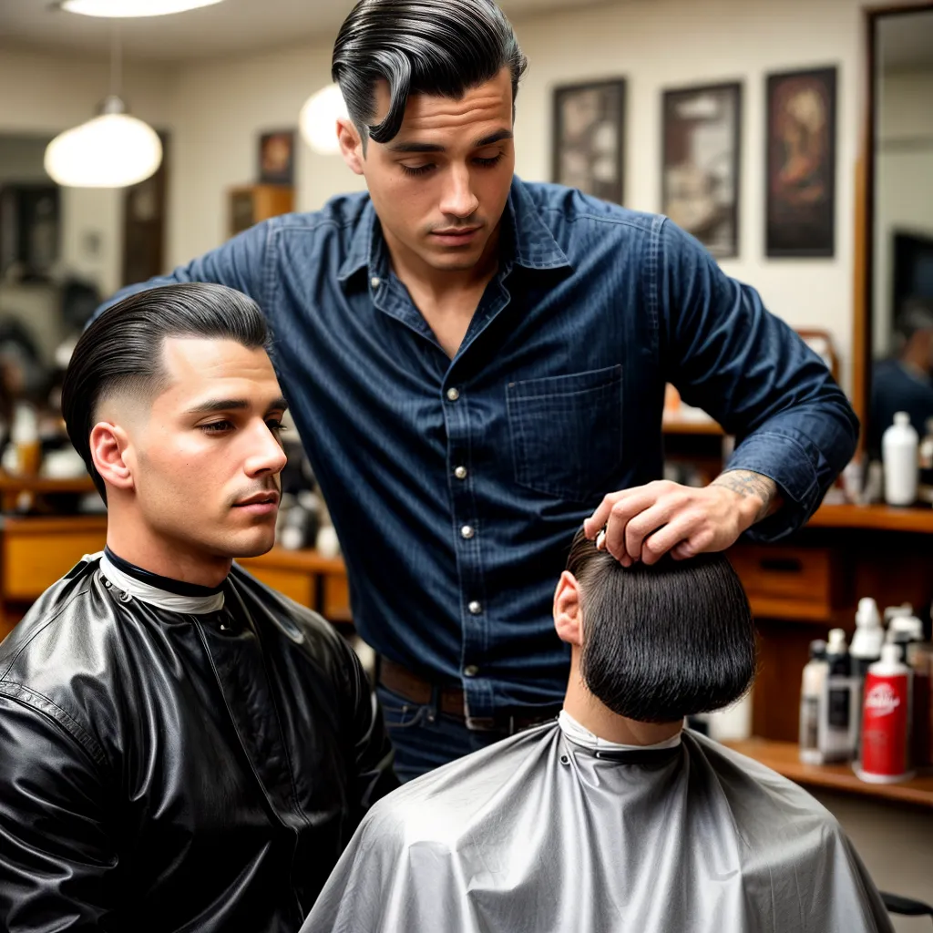barbearia retro cadeiras vintage corte 70s