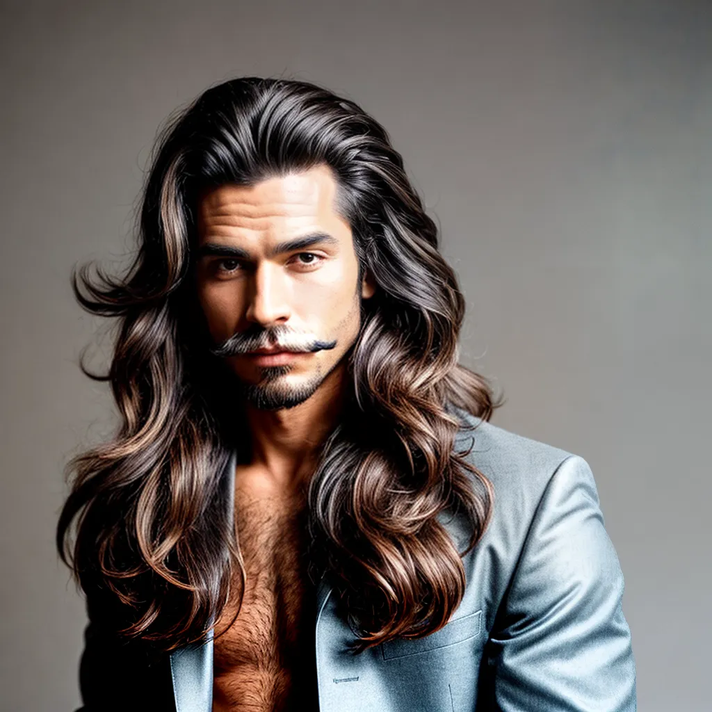 estilo homem 1970 cabelo mustache