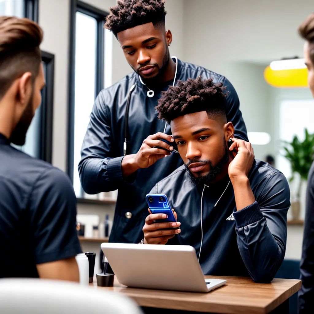 barbearia homem celular corte espelho barbearia homem celular corte espelho