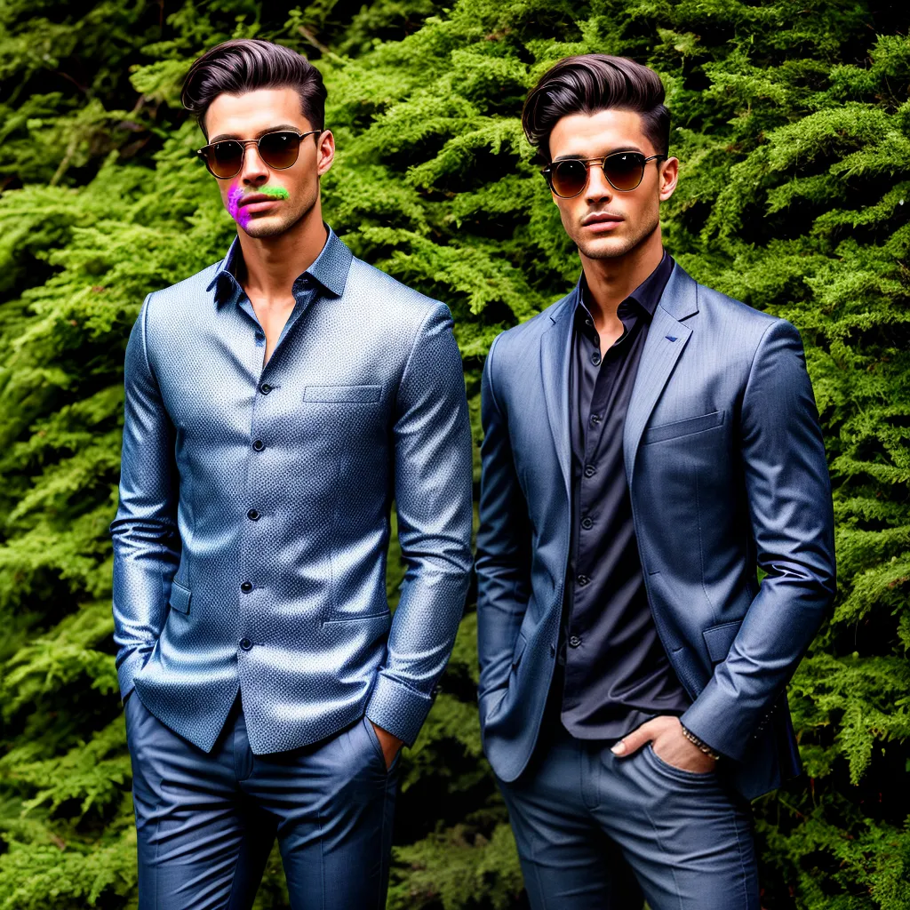 modelo masculino estiloso corte sustentavel