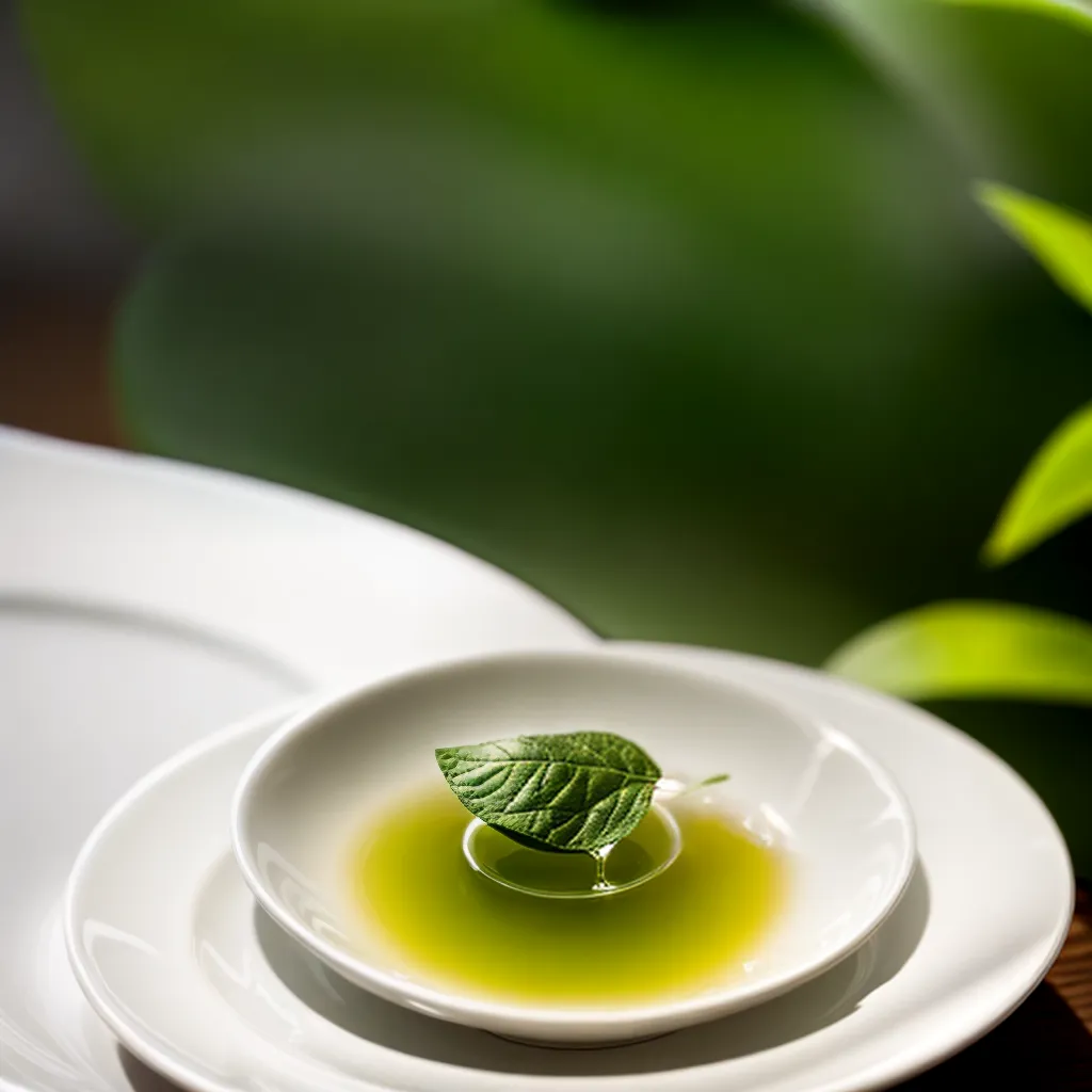 cha verde folha saucer vapor cha verde folha saucer vapor