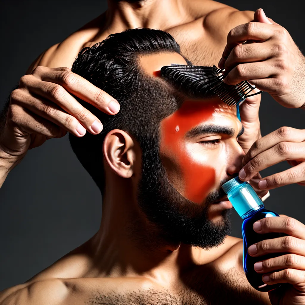 cuidado cabelo homem maos